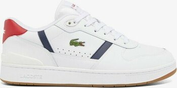 Lacoste T-Clip Erkek Beyaz Sneaker 748SMA0094T 407 - 407-Beyaz - 43
