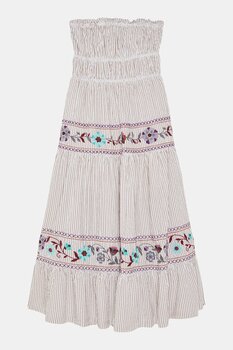 Krem Maxi Kadın Elbise