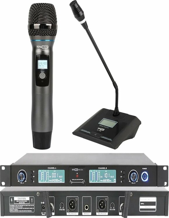 Hepa-Merz HM-222EM Kablosuz UHF Kablosuz Mikrofon