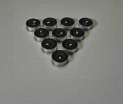 Mumsan 10'lu Tealight Mum - Siyah - 3,8 cm