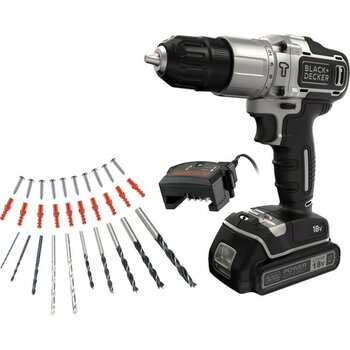 Black&decker 18V Darbeli Vidalama Elektrikli Matkap 1.5 AH - BDCHD18SC1K-QW