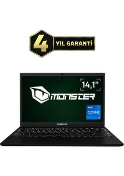 Monster HUMA H4 V5.2.10 Black Intel Core i7 1255U 32 GB RAM 1 TB SSD FreeDOS 14,1'' FHD 60 Hz Taşınabilir Bilgisayar