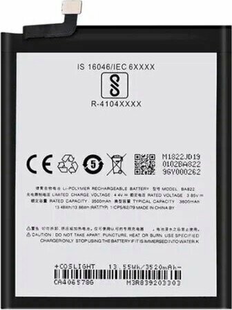 Meizu Note 8 BA822 Pil Batarya