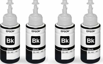 4 Adet Siyah Epson T6641 Mürekkepler L220/l300/l210/ L35