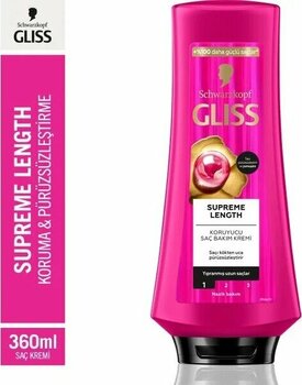 Schwarzkopf Gliss Supreme Length 360 ml Besleyici Tüm Saçlar Saç Bakım Kremi