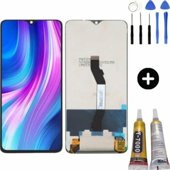Xiaomi Redmi Note 8 Pro Uyumlu Hk Lcd Ekran Dokunmatik + Montaj Seti Çok Renkli