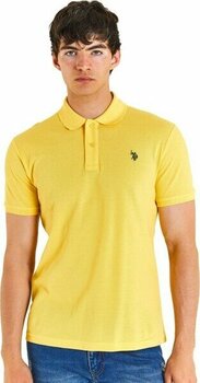 U.S. Polo Assn. Erkek Slim T-Shirt 50279573-VR044 50279573-VR044006 - M - Sarı
