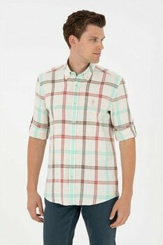 U.S. Polo Assn. Erkek Dokuma Gomlek G081SZ004-000-1943958 - 2XL - Taş