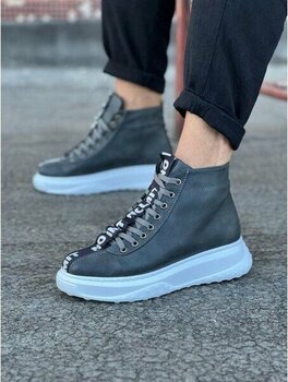 Wagoon WG03 Gri Erkek Yarım Bilek Bot - 42