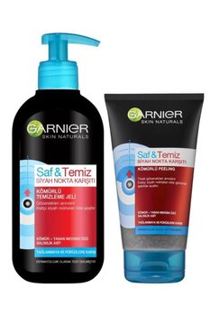 Garnier Saf Temiz Siyah Nokta Karşıtı Temizleyici Peeling Set