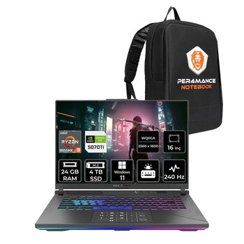 Asus Rog Strix G16 R9 9955hx 24gb 4tb Ssd Rtx5070ti/12gb 140w 240hz 16'' 2.5k W11p Gaming