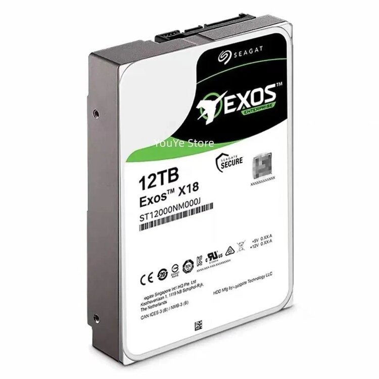 Seagate 12TB Exos ST12000NM000J SATA-3 3.5" Harddisk