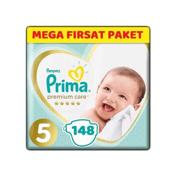 Prima Premium Care Bebek Bezi 5 Numara Junior 148 Adet Mega Fırsat Paketi