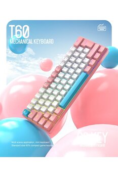 Sarftech Ziyoulang T60 Mini Rgb 62 Tuş Mekanik Blue Switch Gaming Oyuncu Klavyesi