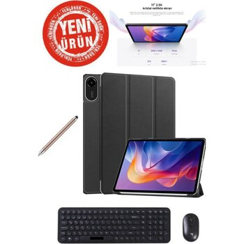 Redmi Pad 2 8gb Ram 256GB Hafıza 2.5k 11" Tablet Gri+Orjinal Kılıf+Kalem+Klavye Mouse Set - Gri - 256 GB