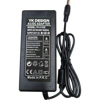Leonpro 24V 3A Standart Uç Çapı 5.5mm*2.5mm Ac-Dc 24 Volt 3 Amper Adaptör - Siyah - 10