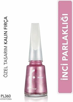 Flormar Sedefli Parlak Oje Mor (PL360 Fuchsia Flower) 11 ML