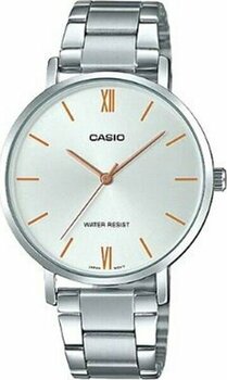 Casio Bayan Kol Saati Pilli Quartz Suya Dayanıklı Metal Kasa li Kordon ile 34 mm