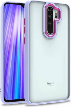 Xiaomi Redmi Note 8 Pro Kılıf Kamera Nikelaj Kenar Renkli Kapak