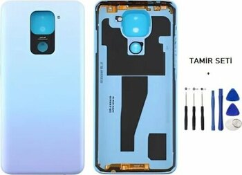 Xiaomi Redmi Note 9 Full Kasa Arka Kapak Takım Beyaz - Tamir Seti