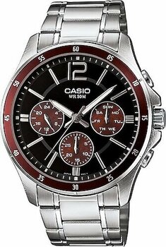 Casio Standart MTP-1374D-5AVDF Siyah-Kırmızı Kol Saati