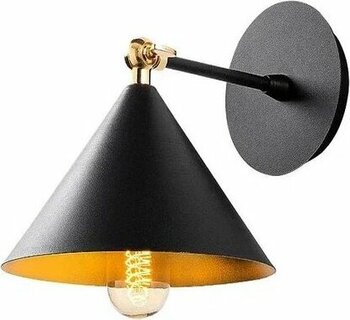 Dylight Siyah 1 Adet Derin Retro Metal Dekoratif Rustik Duvar Aplik