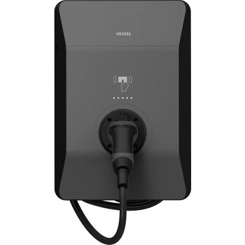 Vestel Elektrikli Araç Şarj Istasyonu EVC04 AC22SW-T2P Smart 22KW Kablolu Çoklu Araç Uyumu - 22