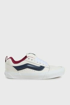 Vans Knu Skool Deri Logolu Sneaker Ayakkabı Unisex Ayakkabı VN000D22WTM1 - 43 - Beyaz - Lacivert