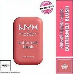 NYX Professional Makeup Buttermelt Blush Kremsi Pembe Pudra Allık - 09 Feelin Butta
