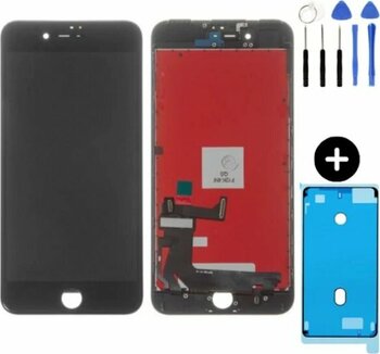 İphone 7g Plus Uyumlu Servis Lcd Ekran Dokunmatik Siyah + Montaj Seti Çok Renkli
