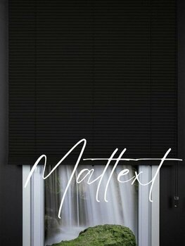 Siyah 25 mm Redektörlü Ahşap  Jaluzi Perde - 150 x 190 cm