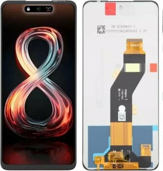 İnfinix Smart 8 Pro Lcd Ekran Dokunmatik X6525b Siyah
