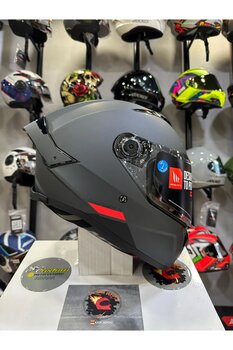 MT Helmets Thunder 4 SV A12 Mat Gri Kapalı Motosiklet Kaskı