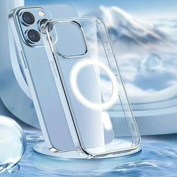 Apple İphone 15 Pro Max 6.7'' Magsafe Şeffaf Silikon Kılıf