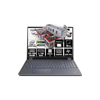 Lenovo Thinkpad P16 Gen 2 Intel Core I9-13980hx 64gb 1tb Ssd Rtx4000/12gb 16" Wqxga W11p Taşınabilir Iş Istasyonu 21fa0005tx-A5