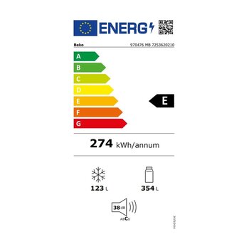 Beko 970476 Mb 477 Lt No-frost Çift Kapılı Buzdolabı