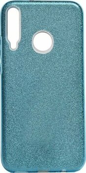 Noktaks - Huawei Uyumlu Huawei P40 Lite E - Kılıf Simli Koruyucu Shining Silikon - Mavi Sadece Kılıf Olsun