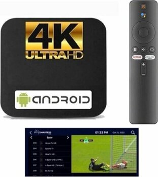 Smart 4k Android Tv Box - Ip.tv / Full Paket Yayın - Akıllı Tv Kutusu - Internet Tv / Medıa Player