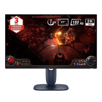 Dell Alienware Aw2725dm 27" 180Hz 1ms 2K QHD Adaptive Sync Fast IPS Pivot Gaming Monitör