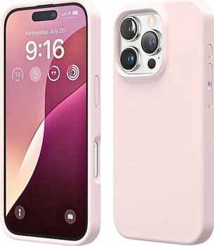 Iphone 16 Pro Max Uyumlu Silikon Kılıf - Pastel Renk Tonu Esnek Tam Koruma Kapak - Pudra Pembe İphone 16 Pro Max - Pudra Pembe