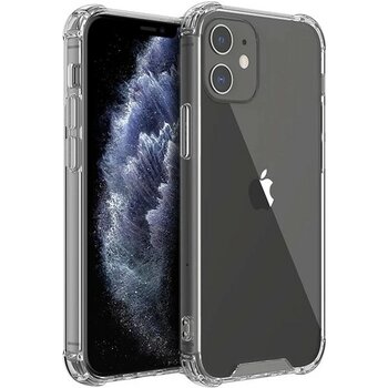 Iphone 12-Iphone 12 Pro 6.1 Anti-Drop Silikon Kılıf SHOCKPROOF-(5775) - Şeffaf