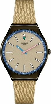 Swatch SYXM100 Swatch Sunbaked Sandstone Unisex Kol Saati - Kahverengi