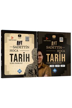 KR Akademi Yayınları Sadettin Hoca AYT Tarih Video Ders Kitabı ve Soru Bankası Seti - Sadettin Akyayla