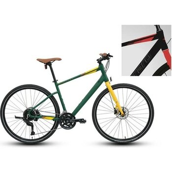 Carraro Sportıve 328C Erkek Şehir Bisikleti 440H Hd 28 Jant 18 Vites Mat Siyah Kırmızı - Çok Renkli