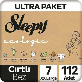 Sleepy Ecologic 7 Numara XX Large 112'li Bebek Bezi