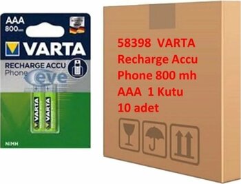 Varta 58398-2 Şarjlı Pil Aaa 800mah 10 Adet