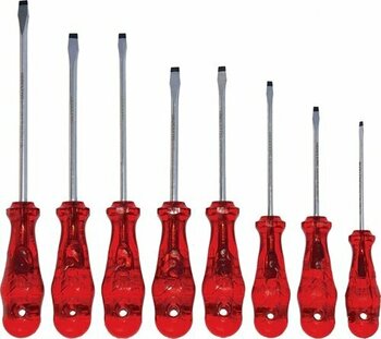 İzeltaş 4100 Kraft Seri Düz 8 Parça Düz Tornavida Seti