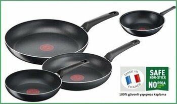Tefal Titanyum 6x Excellence 3lü Tava Seti 32+28+26 Cm-102970 Karışık