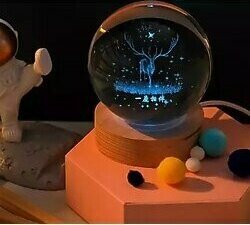 Renk Değiştiren Geyik Cam Küre