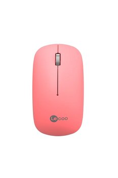 Lecoo 1200DPI Optik 3 Tuşlu Sağ ve Sol Elle Kullanıma Uygun Kablosuz Mouse Pembe